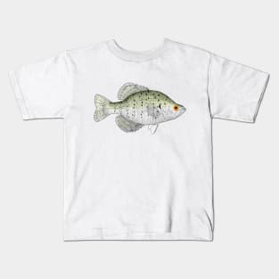 White Crappie Kids T-Shirt